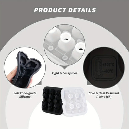 💀DIY Silicone Skull Ice Cube Tray – Giant Slow-Melt Skull for Whiskey & Cocktails – Food-Grade & Multi-Use Mold 🥃