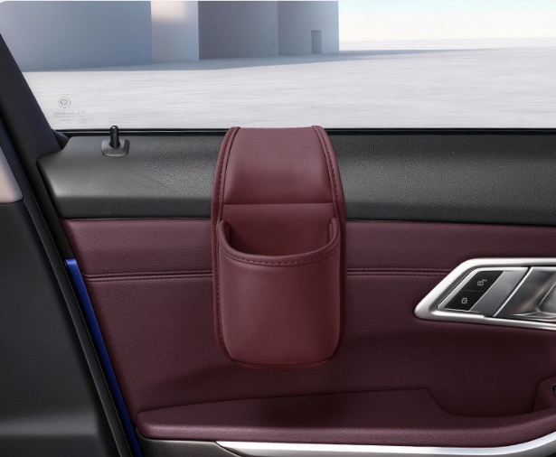 🥳2026 HOT SALE🥳💞50K+ SOLD!🚗🧺 Leather Car Door Cup Holder – Wide‑mouth opening, easy reach for drinks & phone. Clip‑on secure fit. PU leather, tough & stylish. 🛡️✨