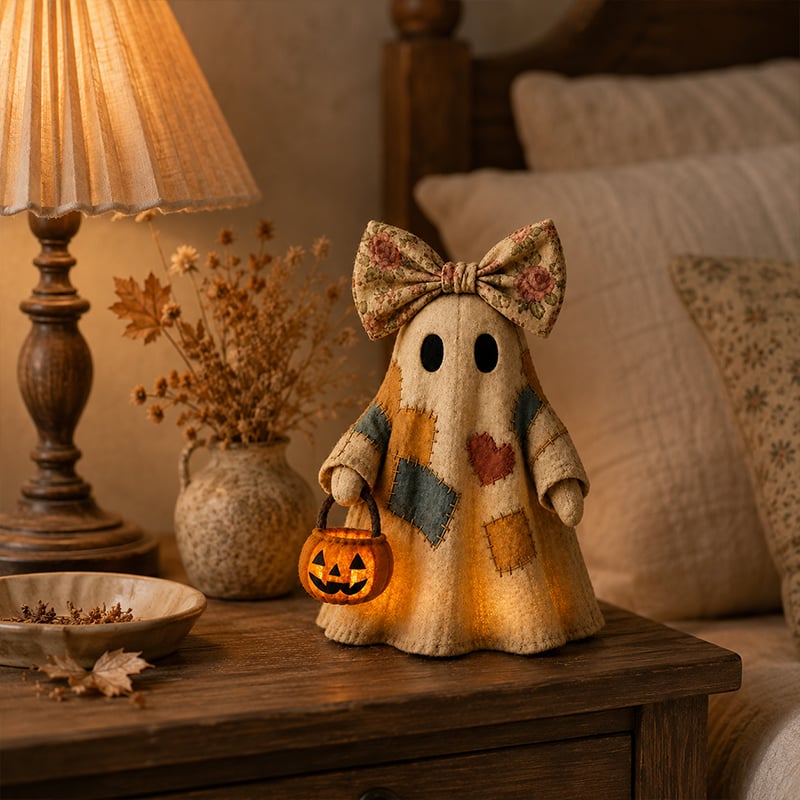 🏆Limited Time Sale 49% OFF🍂👻 Lighted Vintage Patchwork Ghost