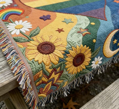 ☀LAST DAY SALE 49% OFF!!🏳️‍🌈Handmade Woven Pride Blanket | For Belonging, Visibility & Unapologetic Self-Expression