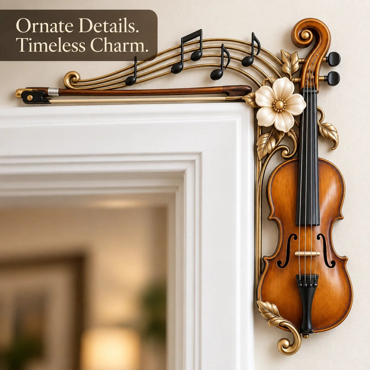🎉Violin & Music Notes Door Topper