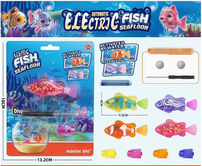 🐟Swimming Robot Fish – LED Light Up Interactive Toy for Water🌈