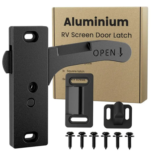 Aluminum RV Screen Door Latch Kit – Heavy Duty for Campers