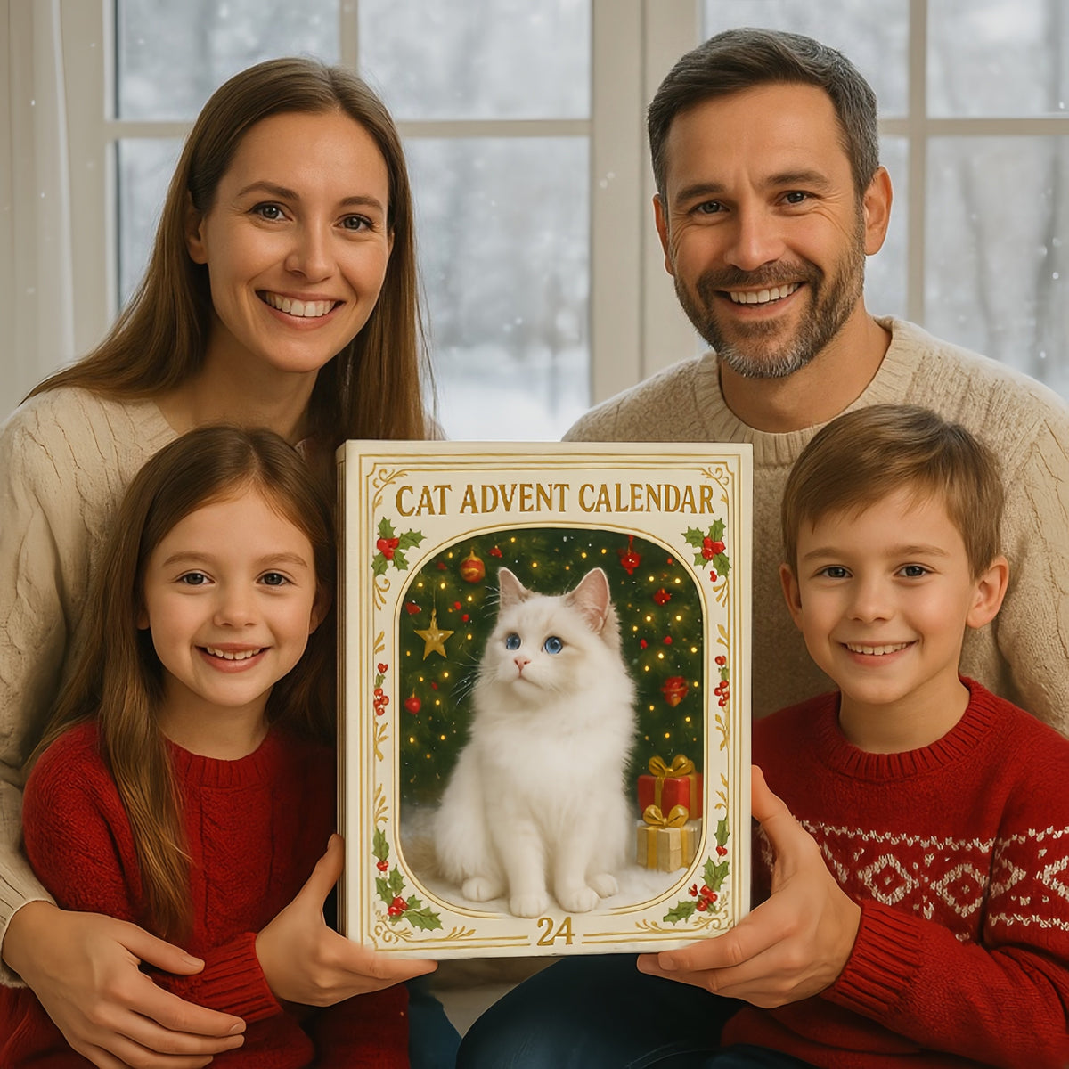 2026 Cat-Themed Advent Calendar - Christmas Holiday Countdown Gifts - 24 Cute Cat Decorations - Christmas Tree Ornaments