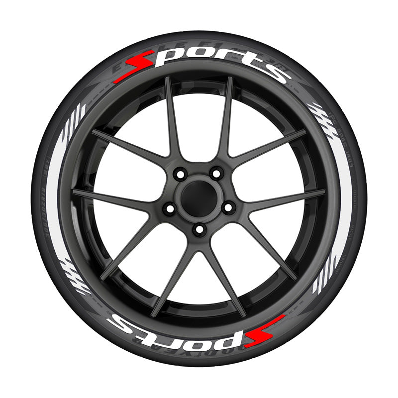 8Pcs 3D Car Tire Stickers – Waterproof Universal Wheel Decals | Motorcycle Auto Exterior Accessories
