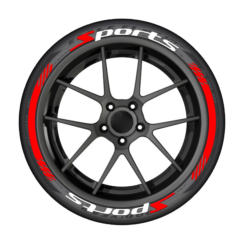 8Pcs 3D Car Tire Stickers – Waterproof Universal Wheel Decals | Motorcycle Auto Exterior Accessories