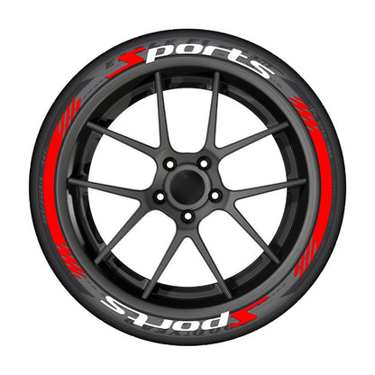 8Pcs 3D Car Tire Stickers – Waterproof Universal Wheel Decals | Motorcycle Auto Exterior Accessories
