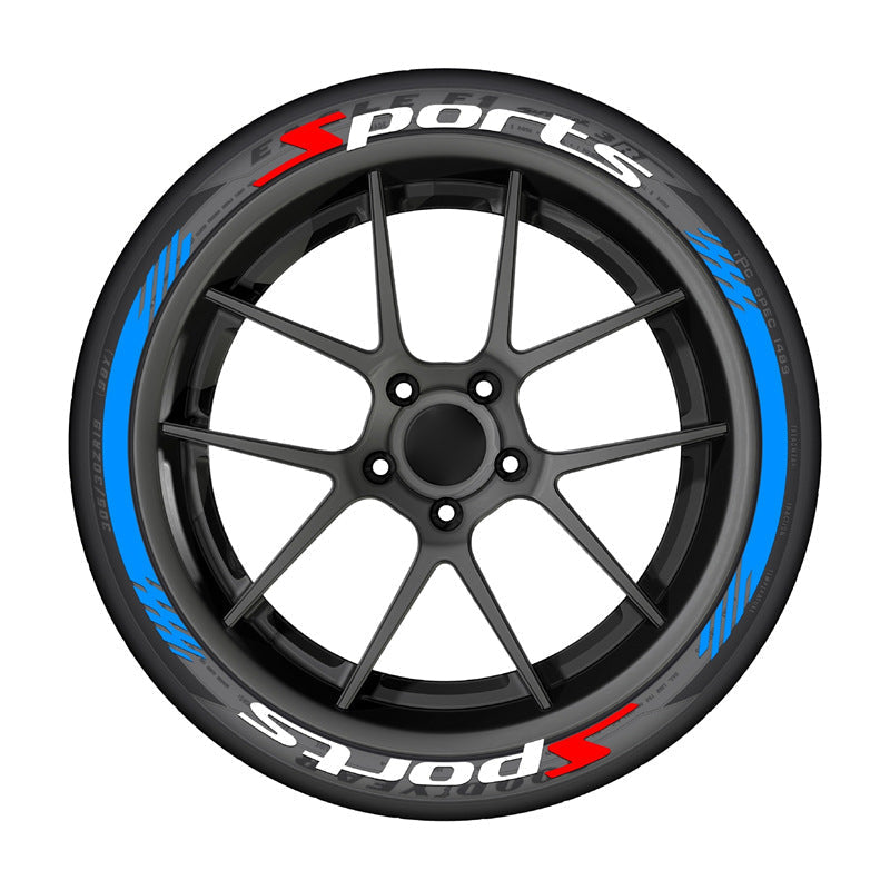 8Pcs 3D Car Tire Stickers – Waterproof Universal Wheel Decals | Motorcycle Auto Exterior Accessories