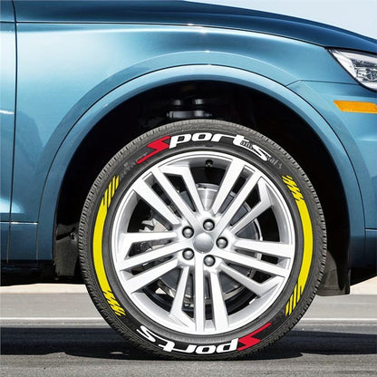 8Pcs 3D Car Tire Stickers – Waterproof Universal Wheel Decals | Motorcycle Auto Exterior Accessories