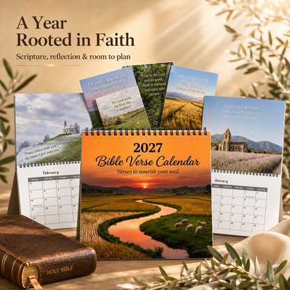 🌿 2027 Bible Verse Calendar — A Year Rooted in Faith ✝️