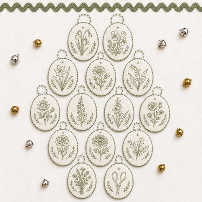 🧵Beginner-Friendly DIY Heirloom Oval Embroidery Ornament Kit Collection | Complete Kit with All Tools & Step-by-Step Guide Included 💕