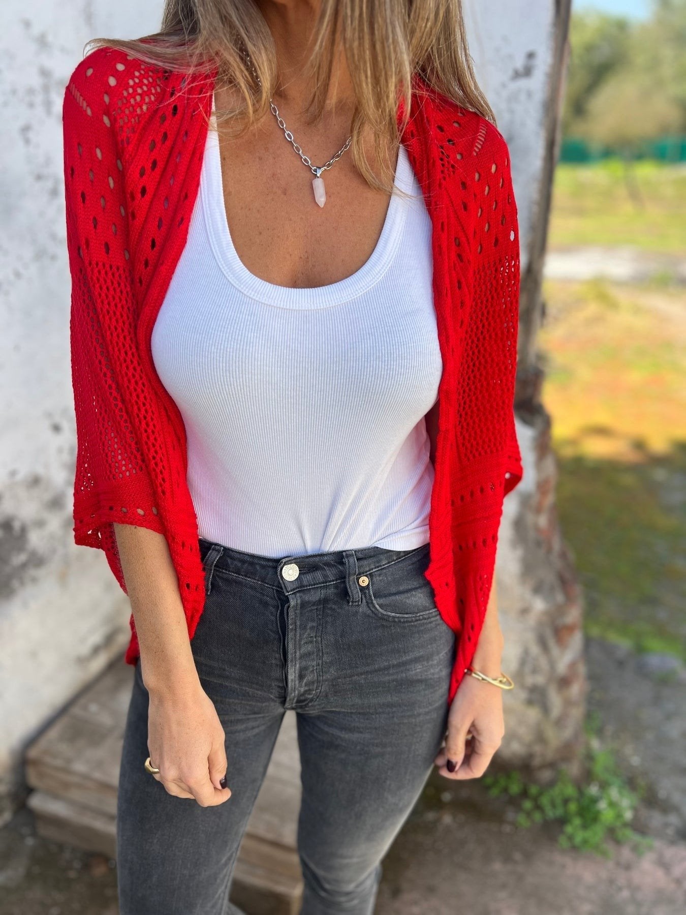 💕Hollow Half Sleeve Cardigan🔥