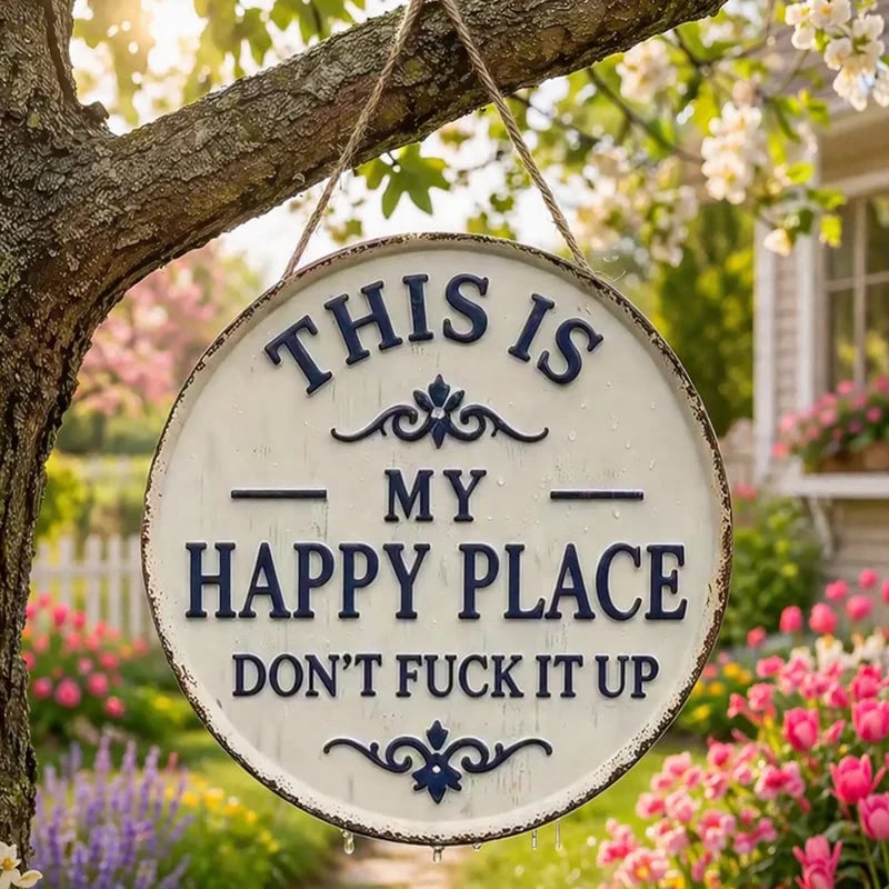 🏠“This Is My Happy Place” Door Sign