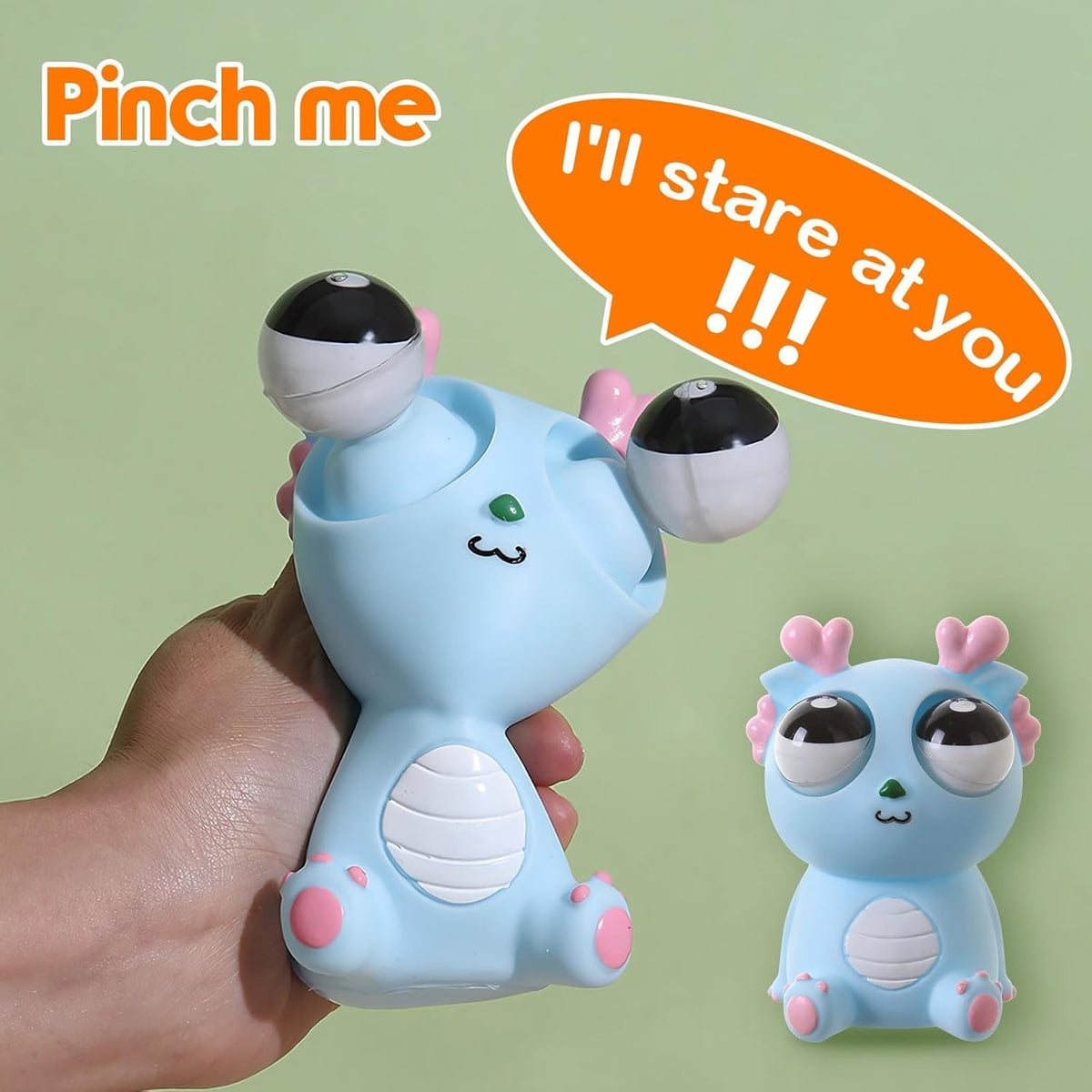Pop-Out Eye Dragon Squeeze Toy - Stress Relief Sensory Squishy✨Funny Anti-Stress Ball