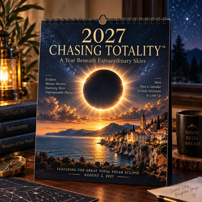 🌌 2027 Chasing Totality™ Celestial Wall Calendar | 12 Extraordinary Skies & August Total Solar Eclipse ✨