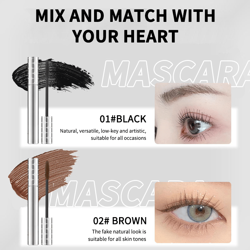 All-Day Beautiful Lashes, Smudge-Proof! Waterproof Fiber Mascara for Natural Volume. 💖💃