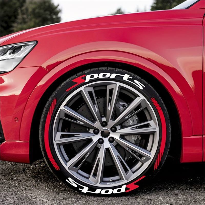 8Pcs 3D Car Tire Stickers – Waterproof Universal Wheel Decals | Motorcycle Auto Exterior Accessories