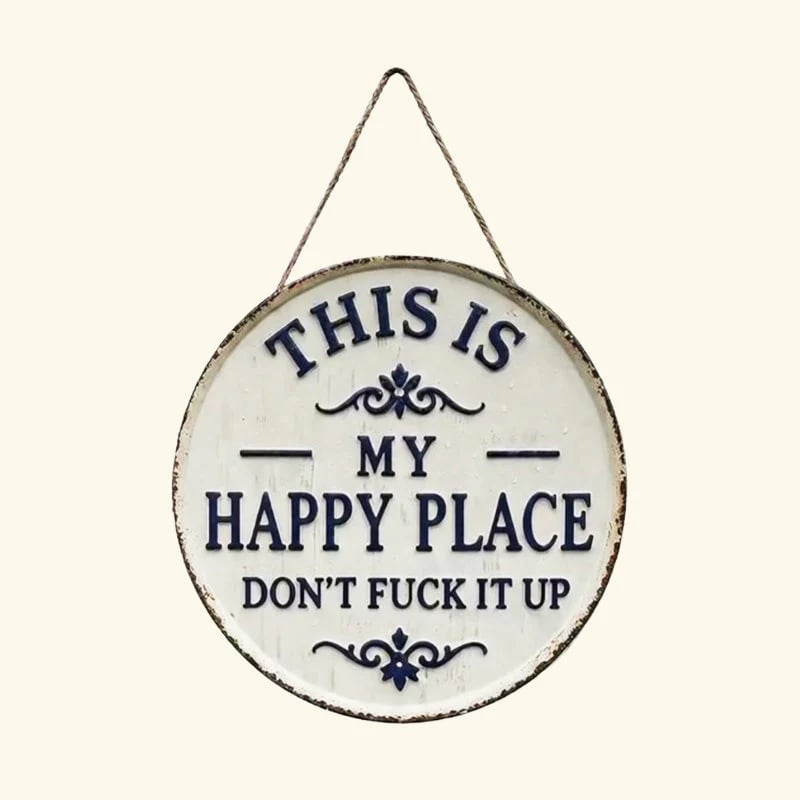 🏠“This Is My Happy Place” Door Sign