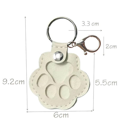 🐾Pet Paw Shaped Leather Keychain