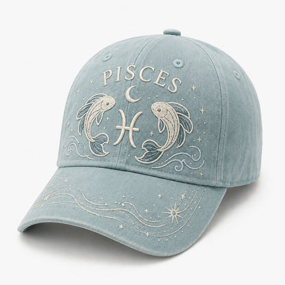 12 Zodiac Signs Embroidered Cap Collection – Celestial Hats Made for Every Personality