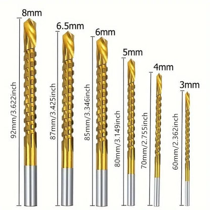 Titanium-Coated Drill Bit Set