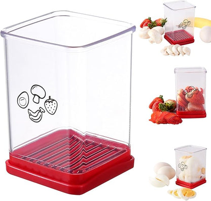 🍉【Cup-Style Quick Slicer with Pusher — Kitchen Prep, One Step Ahead!】🍉