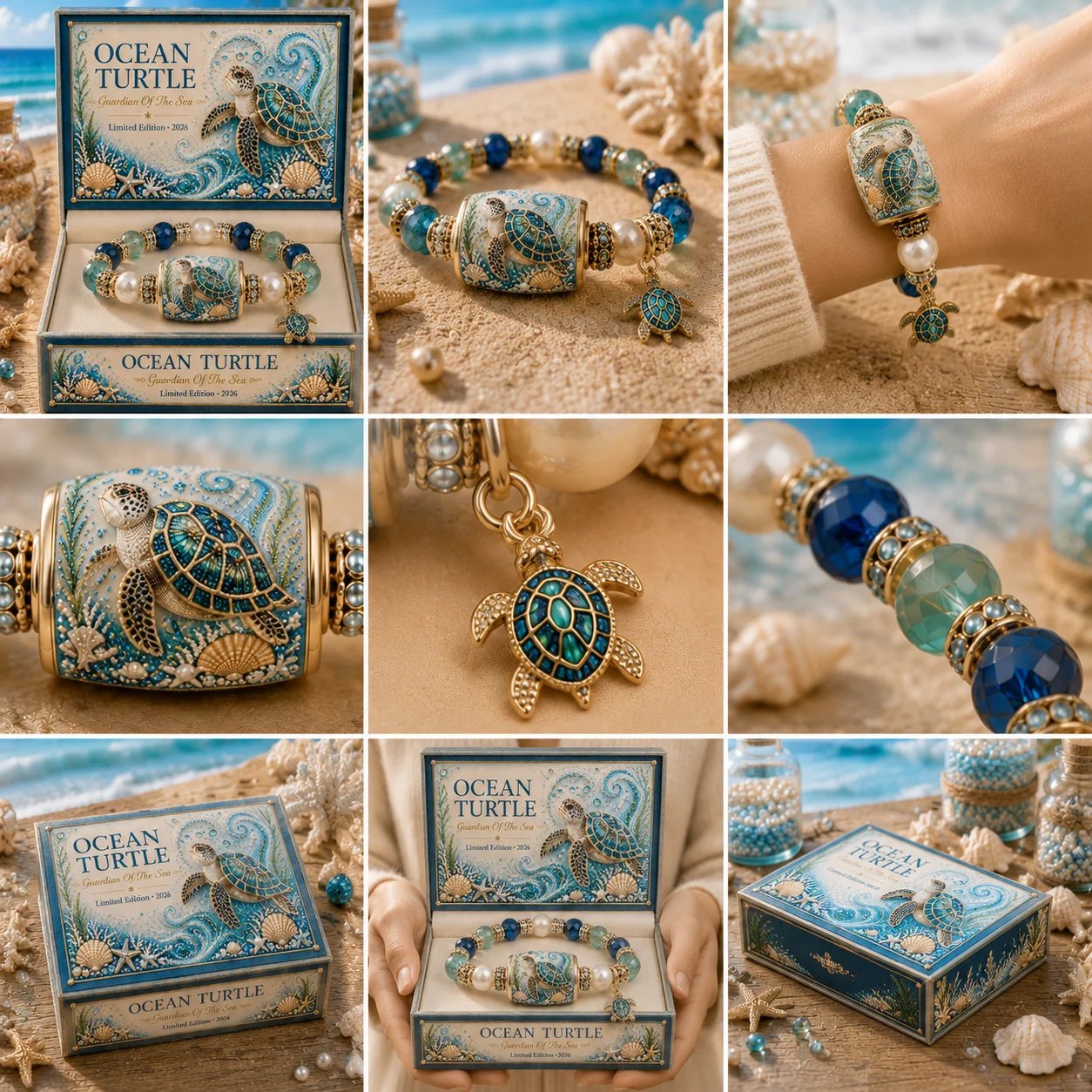 🌊 Ocean Guardian Bracelet Collection | 7 Marine Creature Designs, Gemstone-Style Beads & Matching Sea Charms 🐚✨