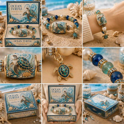 🌊 Ocean Guardian Bracelet Collection | 7 Marine Creature Designs, Gemstone-Style Beads & Matching Sea Charms 🐚✨