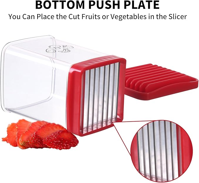🍉【Cup-Style Quick Slicer with Pusher — Kitchen Prep, One Step Ahead!】🍉
