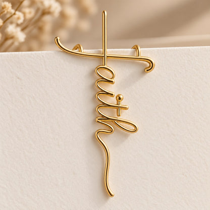 Faith-Inspired Gold Paper Clips ✝️ | Decorative Christian Page Markers, Perfect Small Religious Gifts for Church Friends & Family