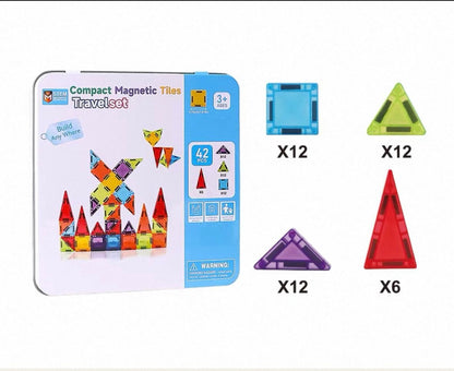 ⚡Hot Sales 49% OFF🔥Mini Magnetic Tile Toys with Iron Box