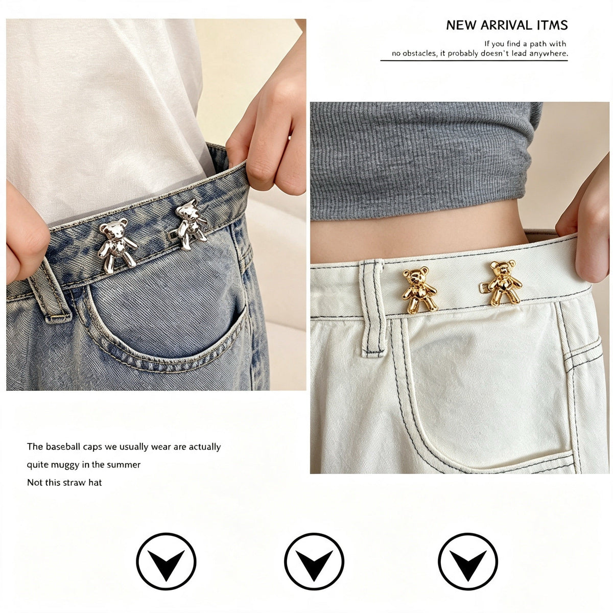 Bear-Shaped Belt Buckle, A Magical Tool For Adjusting Waist Size.