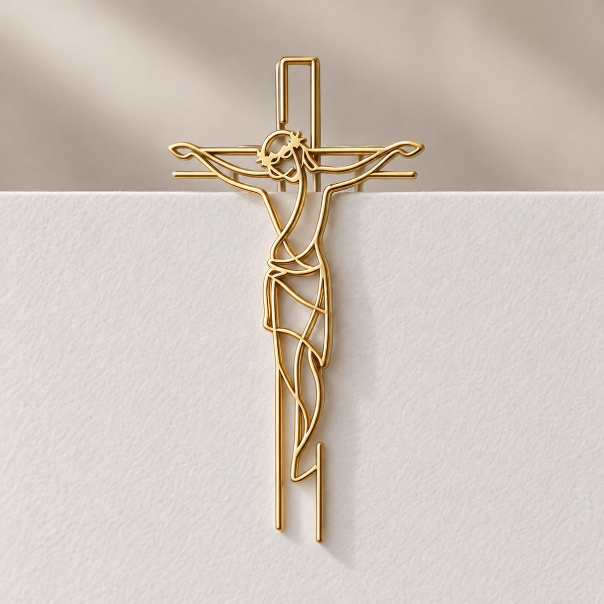 Faith-Inspired Gold Paper Clips ✝️ | Decorative Christian Page Markers, Perfect Small Religious Gifts for Church Friends & Family
