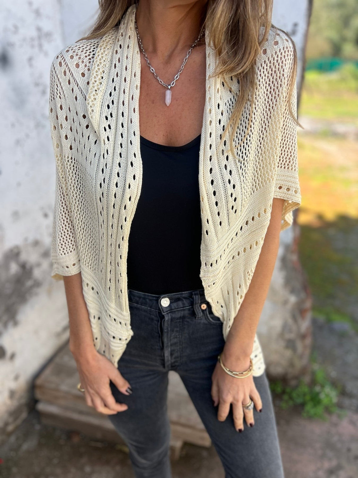 💕Hollow Half Sleeve Cardigan🔥