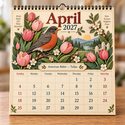🐦 2027 Birds Of America Wall Calendar