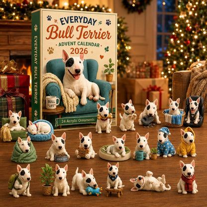 ✨🐶Everyday Bull Terrier Advent Calendar 2026 - 24-Day Festive Countdown