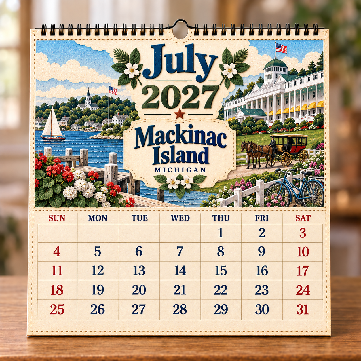 🧳 2027 Timeless American Destinations Wall Calendar