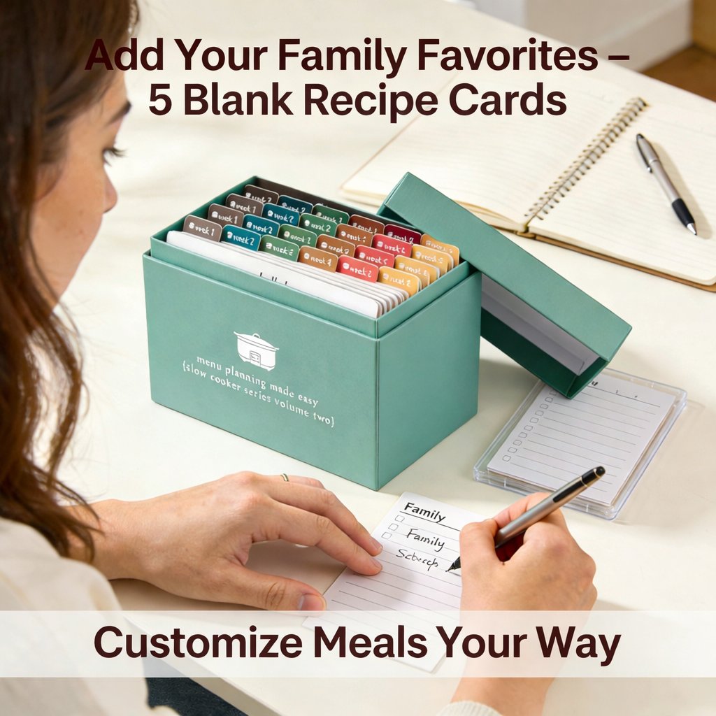 🍽️ Meal Planning Kit with 103 Photo Recipe Cards