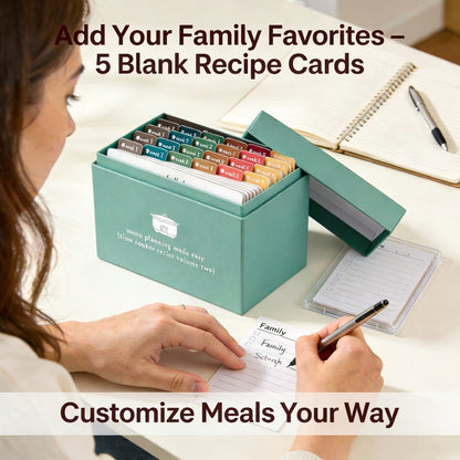 🍽️ Meal Planning Kit with 103 Photo Recipe Cards