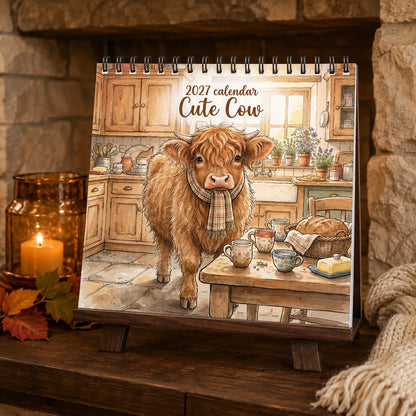 🐮 2027 Cute Highland Cow Calendar