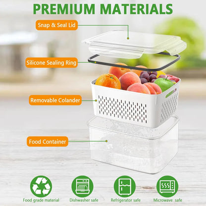 🍓 Food Storage Containers for Refrigerator Organization