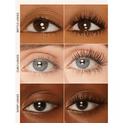 All-Day Beautiful Lashes, Smudge-Proof! Waterproof Fiber Mascara for Natural Volume. 💖💃