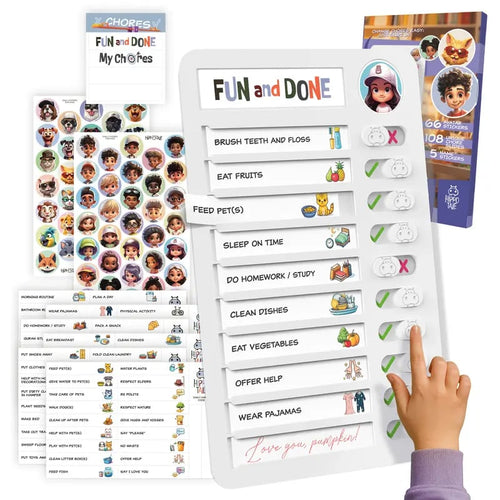 👦FUN and DONE Kids Magnetic Chore Chart 🎯