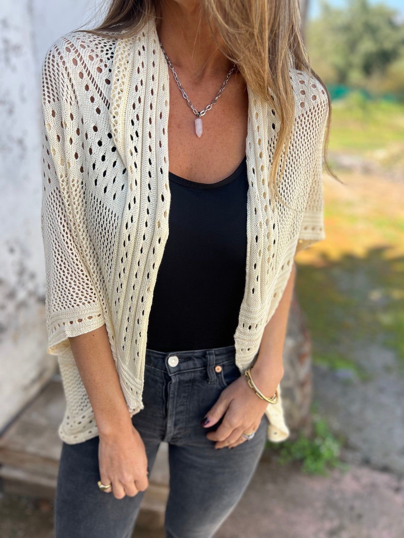💕Hollow Half Sleeve Cardigan🔥