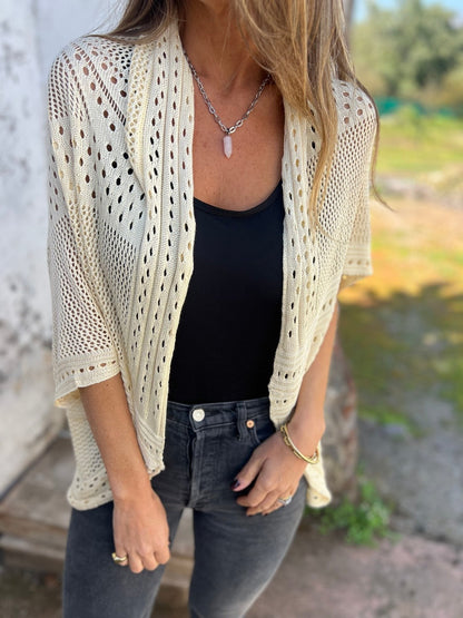💕Hollow Half Sleeve Cardigan🔥