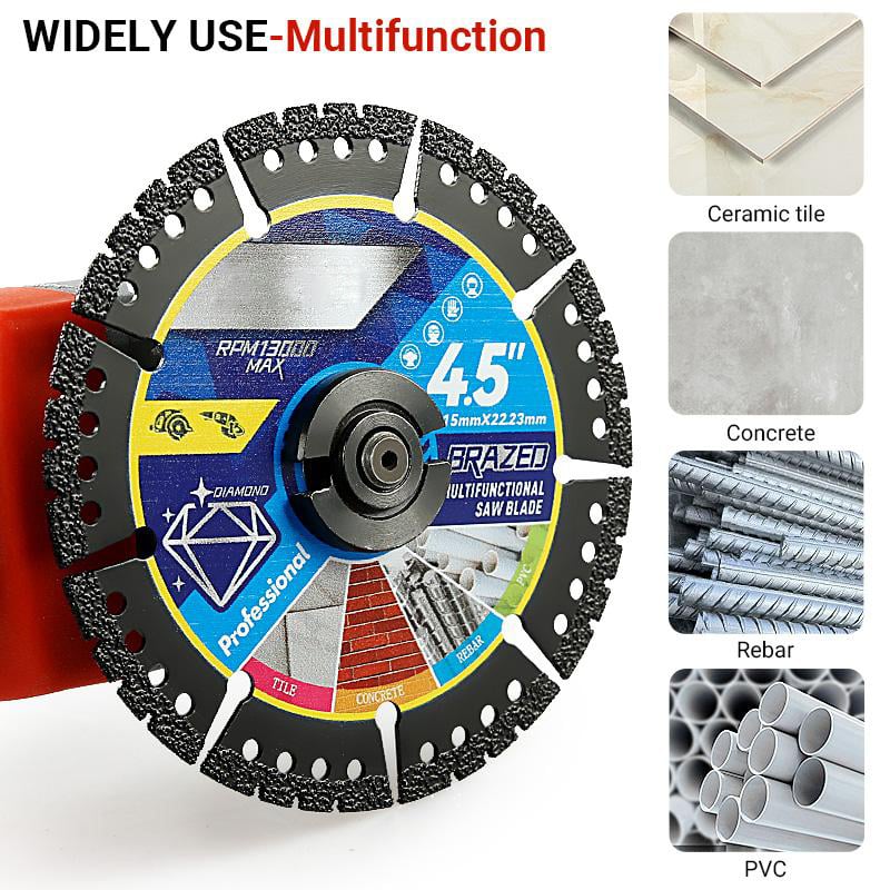 🛠️✨4.5" Multi-Material Diamond Blade - Zero Compromise, Max Durability