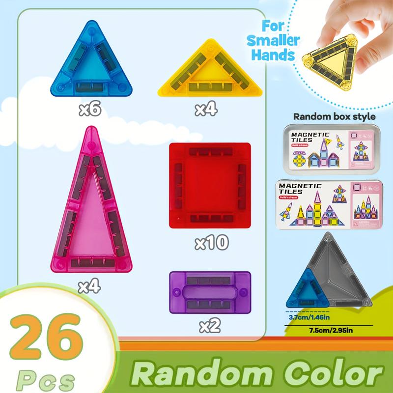 ⚡Hot Sales 49% OFF🔥Mini Magnetic Tile Toys with Iron Box