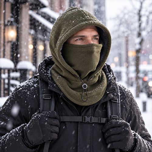 LAST DAY 49% OFF--Fleece Double Layer Integrated Hat(BUY 3 GET 1 FREE)