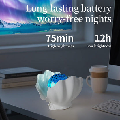 Rainbow Shell Projection Lamp