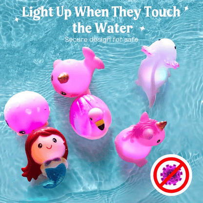 🎁Light-up Bath Toys 🦖🧜‍♀️ for Kids 3-8, Glow in the Water 🌊✨